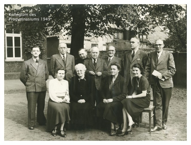 Kollegium des Progymnasium 1949